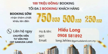 Nhận booking đợt đầu, mở bán căn hộ cao cấp Eaton Park Quận 2 - 0908 581892