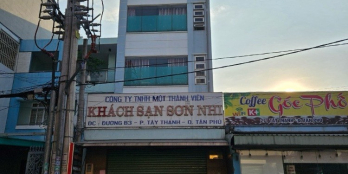 BÁN KHÁCH SẠN 5 TẦNG - MẶT TIỀN TÂY THẠNH, B3, TÂN PHÚ - 120m2 ( 5 x 25)  CHỈ 14