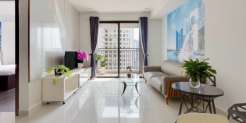 Cần ra gấp Căn hộ 2PN Tôn Đản view hồ bơi đẹp 930tr Full nội thất, sổ hồng riêng