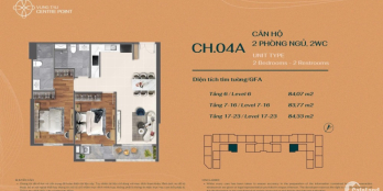 VUNG TAU CENTRE POINT-?Ă? ?Ố ?? (Căn hộ 2 phòng ngủ, 2WC. BAN CÔNG RỘNG)