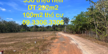 Giảm 50% nền đất dt 286m2 ấp 8 xã lộc hưng lộc ninh binh phước 350tr/nền