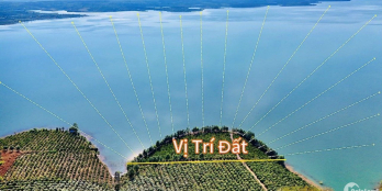 Bán đất view hồ 3 mặt tiền, xe hơi vào tận nơi, cách Chợ, trường cấp 1,2,3 5phut