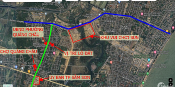 Hơn 100m2 gần trường, chợ, công sở thành phố Sầm Sơn- Giá đầu tư