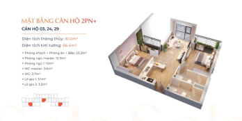 Bán căn hộ 2PN+ có thiết kết tối ưu và giá tốt nhất tại #VinhomesSmartCity