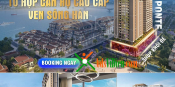 Duy nhất 1 căn Studio Sun Ponte Residene hướng view sông, view cầu Rồng. Giá rẻ