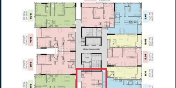 CĂN HỘ 2PN - View về Sông Hậu và quảng trường Quận Cái Răng