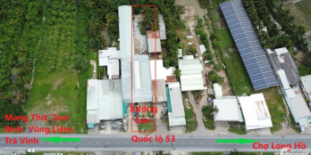 Bán nhà xưởng mặt tiền QL53 Long Hồ, Vĩnh Long