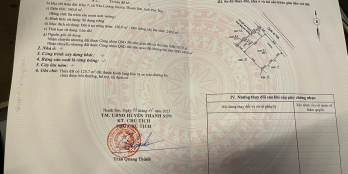 Bán đất mặt đường Quốc Lộ 70B, 360m2, 10 mét mặt tiền 1.5 tỷ, gần chợ Hương Cần