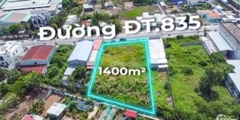 Cho thuê mặt bằng 1400m2 tại đường ĐT 835, xã Phước Lợi, huyện Bến Lức