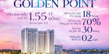 Căn 67,5m2 xây 4 tầng Golden Point Đồng Hòa. Từ 4,5 tỷ/căn