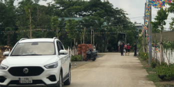 Cần bán gấp đất giáp chợ Mỹ Hạnh Nam, đường DT824, 5x25, sổ hồng riêng. 1 tỷ