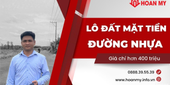 Lô Đất Mặt Tiền Nhựa Giá Chỉ Hơn 400 Triệu