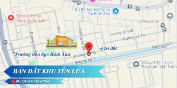 Bán đất khu Tên Lửa, MT đường Số 53, DT 8 x 16m, giá 10.5 tỷ.