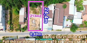 Chính Chủ Bán Đất FULL THỔ CƯ 214m2 giá 470TR Mặt Tiền Đặng Thị Tô