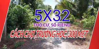 5x32 thổ cư cách chợ 300 met giá ngộp