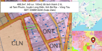 Long Điền - Đất thổ cư chính chủ định cư, đầu tư đều được, pháp lý đầy đủ