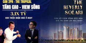 Căn 2PN Beverly Solari view sông ngắm pháo hoa giá chỉ 3,1 tỷ. Trả trước chỉ 15%