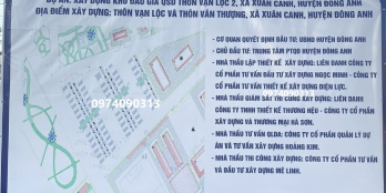 Đất đấu giá Thôn Vạn Lộc 2, Xã Xuân Canh, huyện Đông Anh, TP Hà Nội