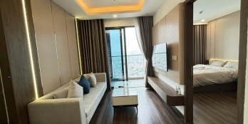 Cho thuê căn 2 ngủ full đồ Hoàng Huy Commerce tòa Lotus view thoáng nội thất cao