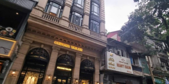 Khách Sạn Cầu Giấy. Kiến trúc Pháp. Dt 150*9t, mt 8.2m, 88tỷ. Cho thuê 3.3tỷ năm