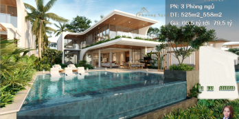 Bán biệt thự mặt biển Beachfront Villa Ixora Hồ Tràm 525m2, đẹp nhất, lớn nhất.