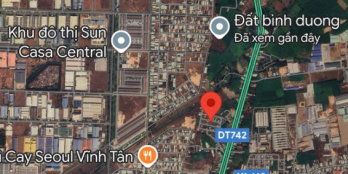 Lô đất 82m2 giá 1,2 tỷ Ngay VSIP 2 Tân Uyên. Bán gấp trước tết. Sổ riêng