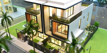 Bán biệt thự sân vườn 3 tầng gồm 3PN + 3WC ven kênh tự nhiên ngay đại lộ