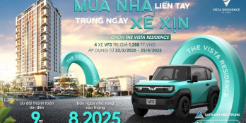 Chung cư cao cấp Vista Residence - ngay trung tâm Hải Châu - nhận nhà 2025