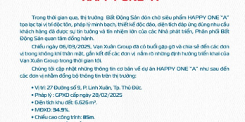Mở bán đợt 1 căn hộ Happy One Linh Xuân Thủ Đức - Đầy đủ pháp lý -  Nhận booking