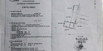 CHÍNH CHỦ BÁN GẤP NHÀ BÌNH TÂN – HẺM XE HƠI – SỔ HỒNG RIÊNG