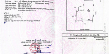 CHÍNH CHỦ BÁN ĐẤT VIP MẶT ĐƯỜNG NGUYỄN THÁI HỌC, TP VINH