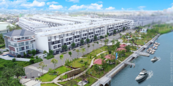 Bán nhà phố ven sông Vàm Cỏ Đông trung tâm thị trấn