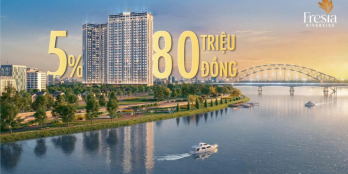 Với 80tr sở hữu căn hộ 2PN Fresia Riverside cạnh Aeon Mall Biên Hoà ngay Metro