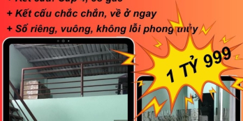 Bán nhà Hẻm xe tải Bà Huyện Thanh Quan Bình An Dĩ An, 87m2 ngang 4.1m, 1 tỷ 999
