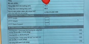 Bảng giá căn hộ The Emerald 68 đợt mở bán cuối cùng, nhận chiết khấu độc quyền