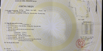 sổ đỏ đất trồng cây hàng năm ngay Bàu Trắng giá chỉ 200K/M2