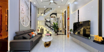 Nhà đẹp Gò Vấp 49m, 4PN, 6WC, full nội thất, ô tô vào tận nơi, gần trường & chợ