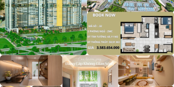 CĂN HỘ 65M2 TẦNG CAO VIEW TRỰC DIỆN SÔNG ĐỒNG NAI VÀ SÀI GÒN GIÁ CHỈ 3,5 TỶ