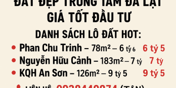Bán lô đất đường Phan Chu Trinh, DT: 78m², chỉ với: 6 tỷ 5.
