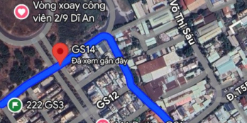 BDS  HVL Mặt Tiền Võ thị Sáu (GS14) Ngay Go BigC