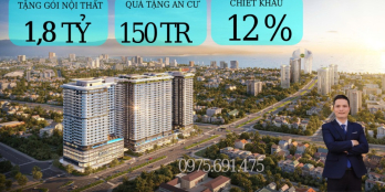 Bán gấp căn 2PN Legend Đà Nẵng, tặng gói nội thất 500tr, view pháo hoa, hướng sô