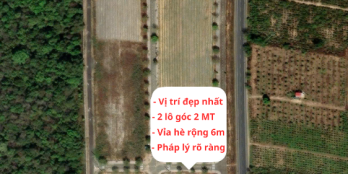 [Chính Chủ] Cần bán 2 lô góc liền kề Megacity, 2 mặt tiền đường QL14.