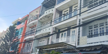 Bán nhà mặt tiền đường Số 33, P. 10, Quận 6 (4 x 20 x 4 tầng) 11,5 tỷ TL