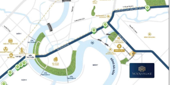 HOT! Bán căn hộ 2PN góc Victoria Village Thạnh Mỹ Lợi Q2, tầng cao view đẹp