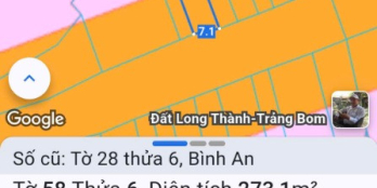 Bán 273m mặt tiền 769 Sân Bay Long Thành (Bình Sơn, Bình An)