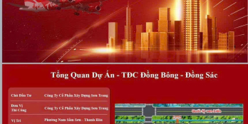 Dự án nhà liền kề xây thô khu TĐC Ven Biển Nam Sầm Sơn, quy mô 12.900m2