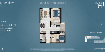 CĂN GÓC 2PN ĐẸP NHẤT – VIEW SÔNG 3 HƯỚNG Sông Ngọc –Sông Đồng Nai – TP. Biên Hòa