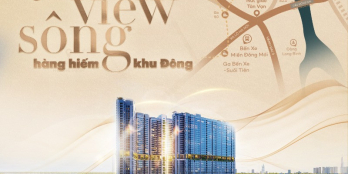 [Sẵn cọc liền] Căn hộ 65m² hướng Đông – View Metro – View Sông – Thanh khoản tốt