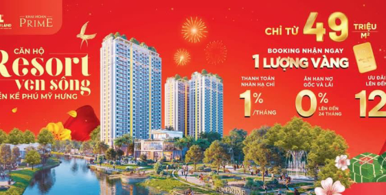 CHỈ VỚI 480 TRIỆU/M2, LÀ CÓ THỂ NGAY CĂN HỘ RESORT KHẢI HOÀN PRIME 