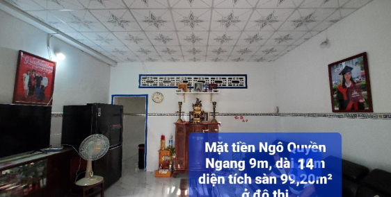 Bán nhà cấp 4 Mặt Tiền đường Ngô Quyền phường 4 TP Trà Vinh